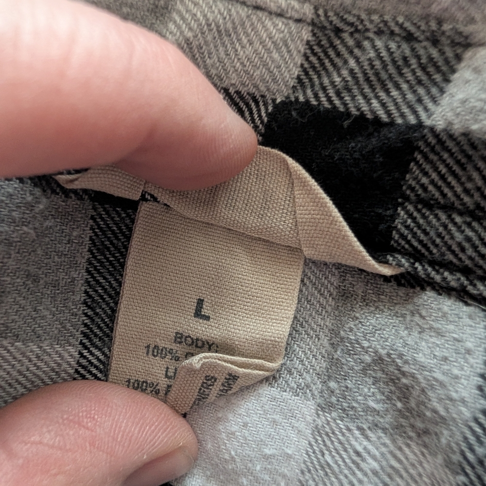 Duluth Trading Co Black and White Checkered Shirt - Picture 3 of 4